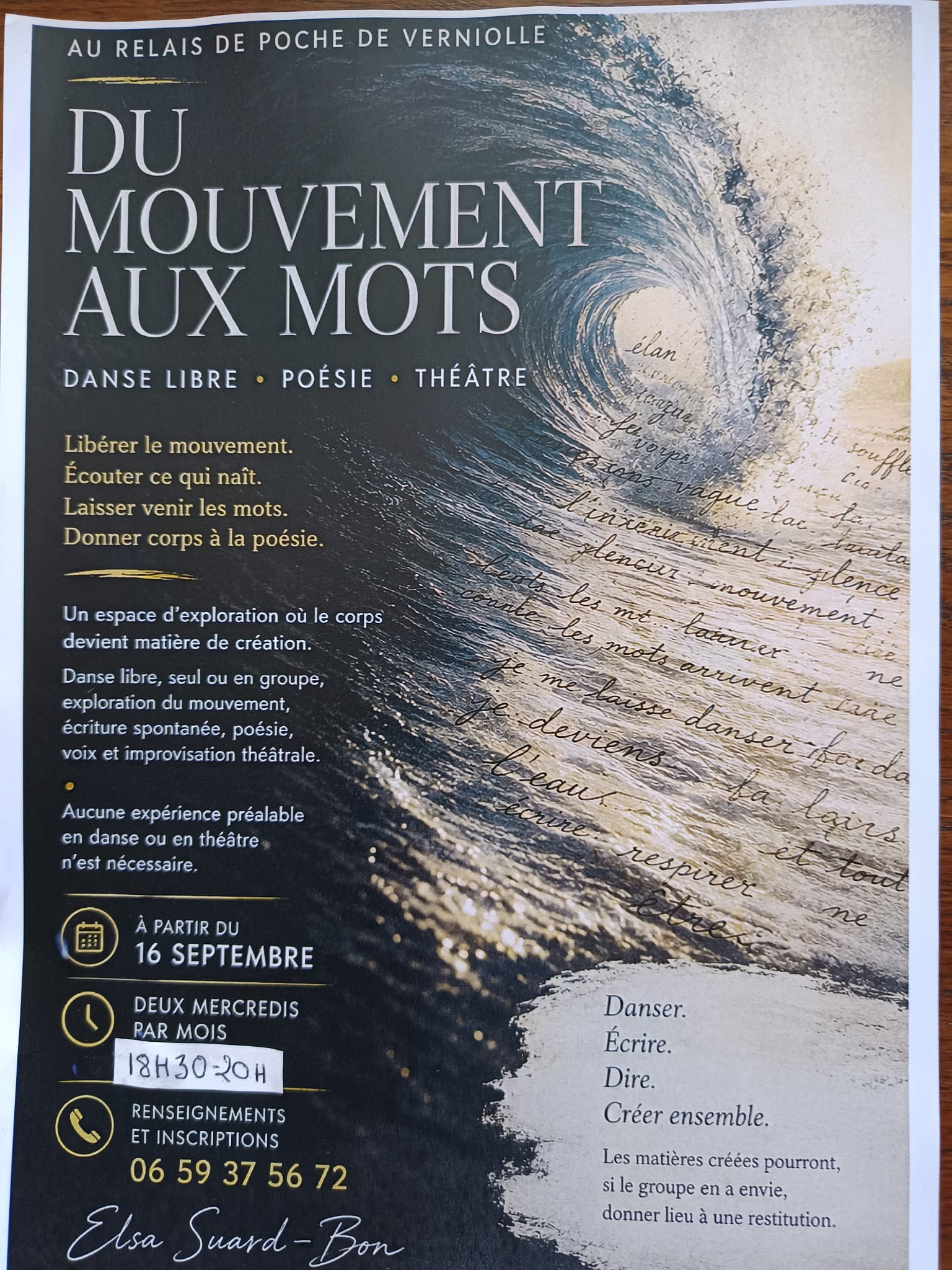 atelier du mouvement aux mots